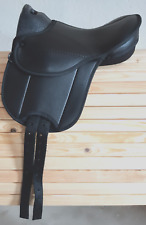 HKM Beginner Shetty Sattel SCHWARZ - ideal für Holzpferd Stehpferd Plüschpferd