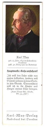 Lesezeichen radebeul karl - lesezeichen, may