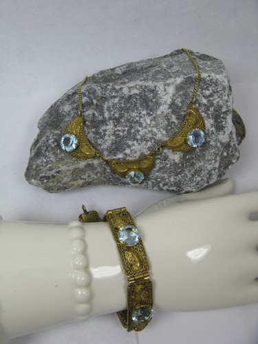 Vintage collier halskette - vintage,