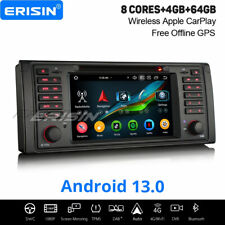 64GB Android 14 CarPlay Autoradio Navi WiFi 8-Kern DSP USB DVD DAB+ BMW 5 E39 M5