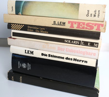 8x Stanislaw Lem, Konvolut, Eden, Sterntagebücher, Gast im Weltraum, Solaris, Te