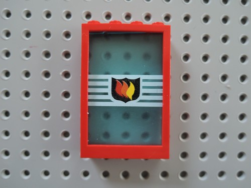 Lego rahmen 2493 1x4x5 rot - x,