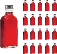 Leere 100ml/200ml Glasflaschen für Likör/Schnaps - Taschenformat zum Befüllen