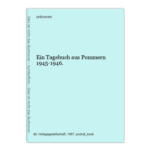 Ein tagebuch aus pommern - ein,
