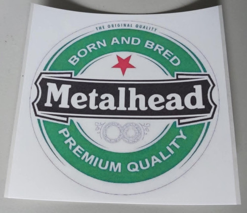 Metalhead aufkleber - 10,