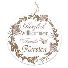 Herzlich Willkommen Schild