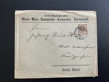DR Brief 15.2.1891 Rhein Main Gastwirthe Verband Darmstadt
