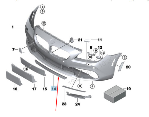 Neu bmw f06 frontstoßstange - 6,