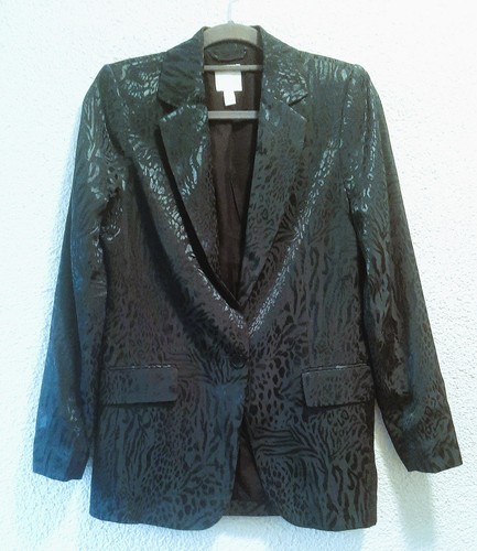 Oversized satin longblazer - h&m,