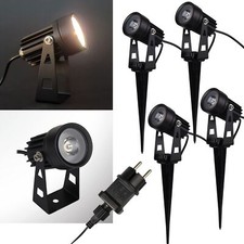 4er Set Led Gartenstrahler mit