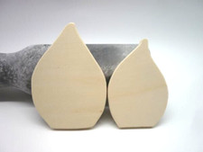 Kerze Kerzenflamme Holzflamme Flamme Sperrholz individuell gestalten Basteln 2er