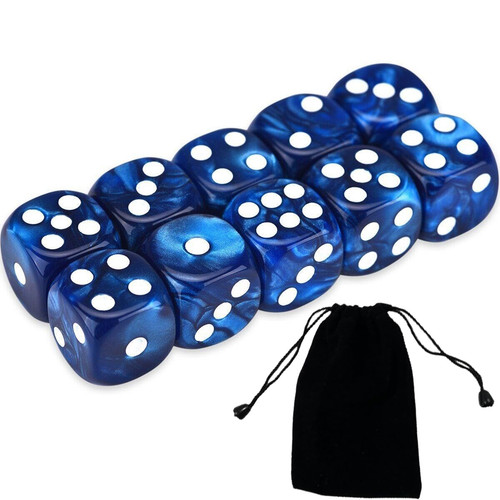 Stücke würfel blau - 10, blau,