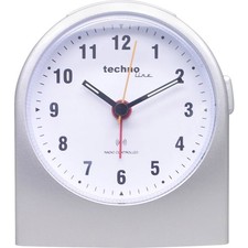 Techno Line WT 753 Funk Wecker Silber Alarmzeiten 1 Fluoreszierend Zeiger 1 T...