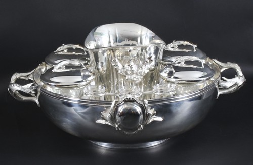 Vintage versilberter kaviar - vintage,