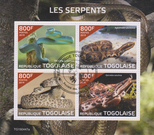 Schlangen togo gestempelt - gestempelt, 1648