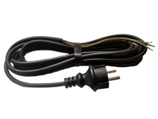 Anschlusskabel / Anschlussleitung mit Stecker, Gummileitung, H05RN-F 3x1,00mm²