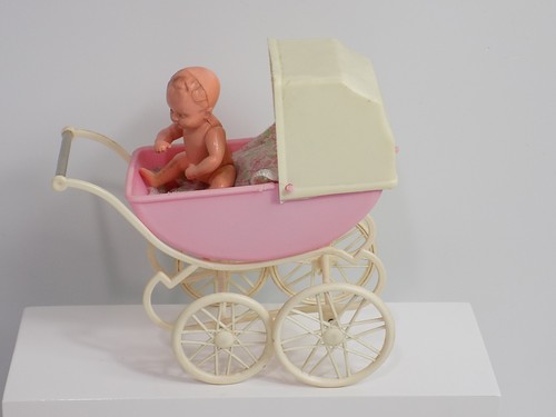 Vintage miniatur puppenwagen - vintage,