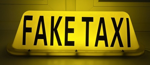 Magnetisches fake taxi schild - magnetisches,