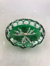 ANTIK Anbieterschale Bleikristall Grün