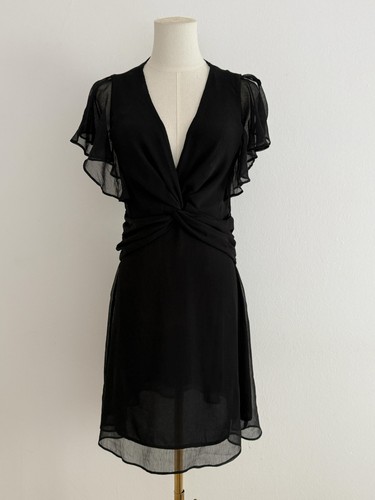 Guess chiffonkleid schwarz - chiffonkleid,
