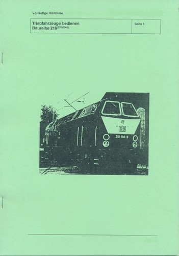 Triebfahrzeuge bedienen - ,