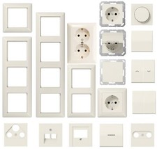 Jung AS500 Steckdosen Wippe Schalter Abdeckung 1 2 3 4fach Rahmen cremeweiß Wahl