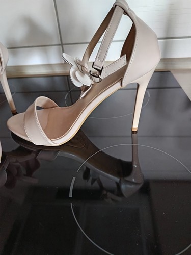 High heels sandaletten beige - high,
