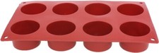 Silikon-Backform 8 Zylinder Muffinform Törtchenform Silikonform Kuchenform