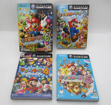 Gamecube Mario Party 4 5 6 7 4Games W / Packung & Mikrofon Japan Import Nintendo