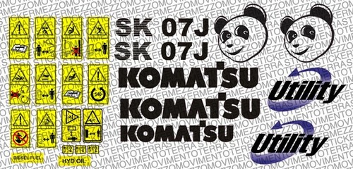 Kit aufkleber komatsu utility - komatsu,