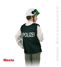 Polizeiweste schwarz Gr