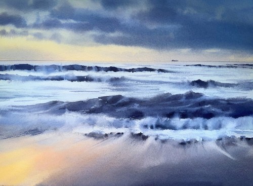 Original aquarell gemälde - aquarell,