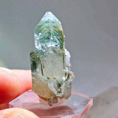 Bergkristall mit chlorit - mit,
