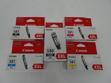 Original Canon PGI580XXL+CLI581XXL Tinten Set 5 Farben für Pixma TR 7500 Serie