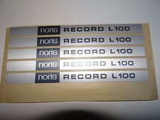 Typenschild für noris record - für,