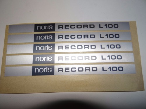 Typenschild für noris record - noris,