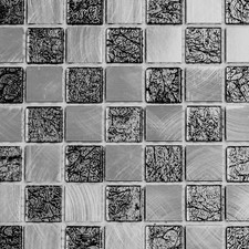 Mosaik Fliese Aluminium