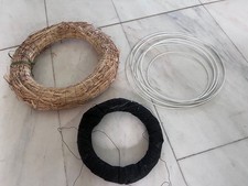 Adventskranz Rohling Kranz Strohkranz Türkranz Set