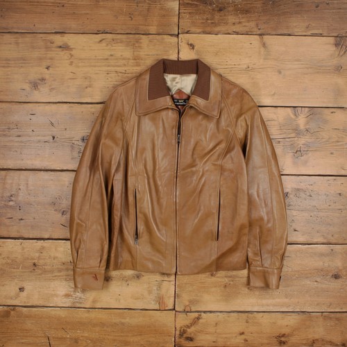 Vintage cortefiel lederjacke - vintage, s