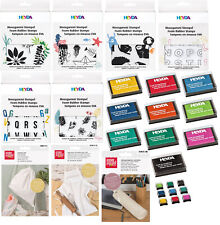 HEYDA Moosgummi Stempel Sets Auswahl Textilstempelkissen Schürze,Schlamper,Beute