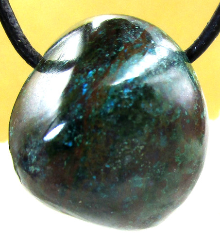 Chrysokoll trommelstein - chrysokoll,