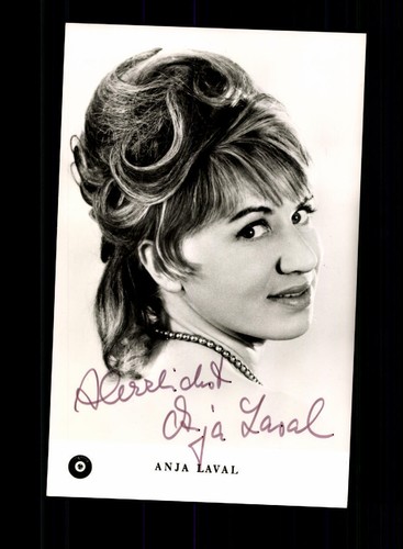 Anja laval autogrammkarte - anja,