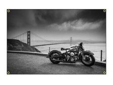 Harley Motorrad Biker Banner Flagge Fahne Banner 90x150cm Werkstatt Garage