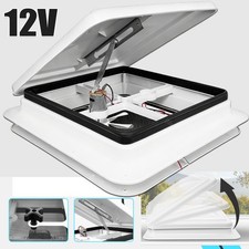 Dachluke Dachfenster Dachhaube 355x355mm Wohnwagen Wohnmobil Caravan mit Lüfter