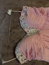 Festliches Kleid Größe 38 mit Silber Pailletten