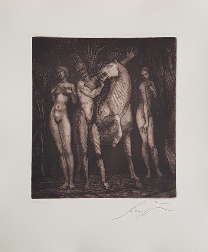 Ernst fuchs 1976 bleistift - ernst,