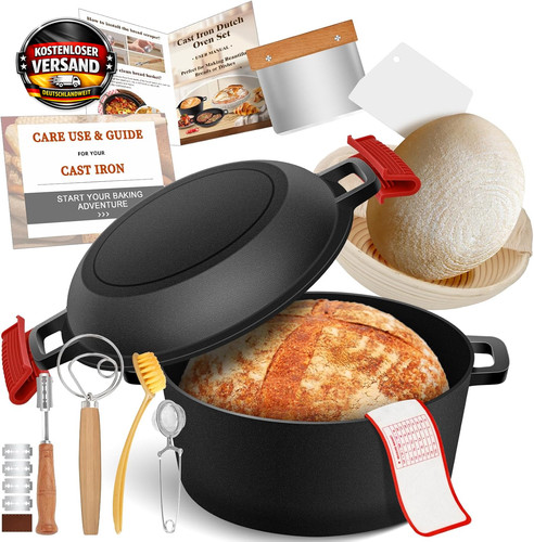 Gusseisen brottopf 26cm mit - brottopf,