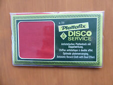 70er Jahre Plattofix antistatisches Plattentuch LP Vinyl Schallplattentuch rot