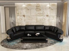 Ledersofa Couch Wohnlandschaft