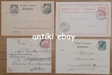 # Kiautschou - 3 Postkarten + 1 Brief aus Tsingtau von 1901-1902